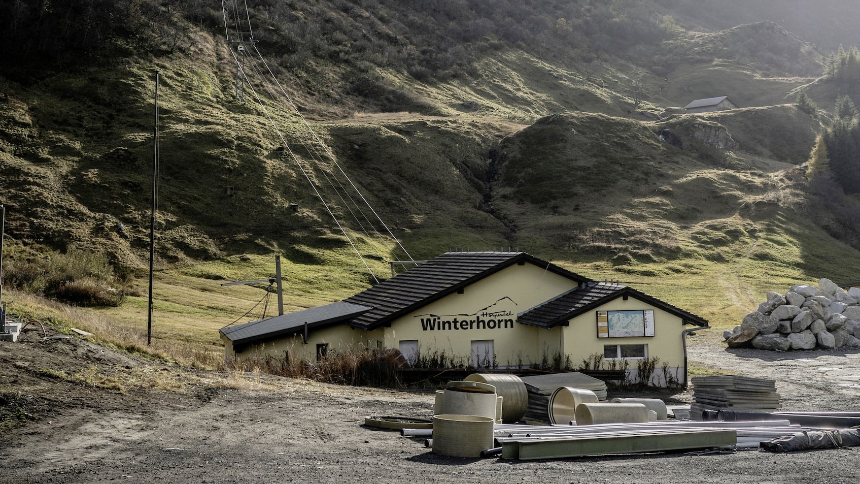 Die Talstation des seit 2009 stillgelegten Skigebiets Winterhorn